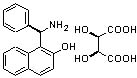 (R)-(-)-1-(a-aminobenzyl)-2-naphthol tartarate [219897-36-6]