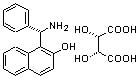(S)-(+)-1-(a-aminobenzyl)-2-naphthol tartarate [CAS: 219897-70-8]